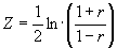 fischers z transformation